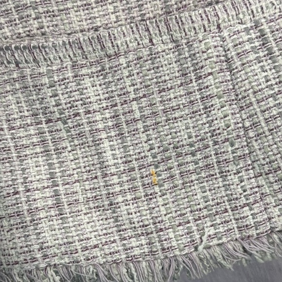 White House Black Market Purple Blazer Professional Suit Jacket tweed size 10 - Picture 5 of 5